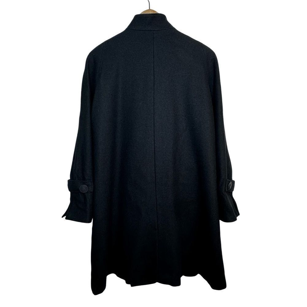 ALORNA Vintage Black Wool Blend Hip Length Coat Size L XL - Picture 3 of 16